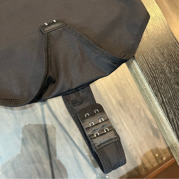 SHAPERX Tummy Control Open Bust Body Shaper Thong Bodysuit Black NWT XS - Picture 9 of 12